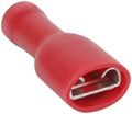 B4500 - Connettore faston femmina isolato 6.3mm rosso 0.5-1.5mm confezione da 100 - Capicorda