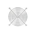 U298 - Griglia di protezione per ventola 80x80mm - Ventole