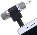 MIC072 - Microfono stereo snodabile 90° jack 3.5mm 4 poli per smartphone e tablet - Microfoni