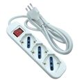 EL012 - Multipresa schuko 3 posti con interruttore - Connettività