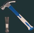 W1415 - Martello da carpentiere con impugnatura morbida - 340g - Attrezzi e utensili