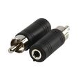 ND1375 - Adattatore Mono-Audio RCA Maschio - 3.5 mm Femmina Nero - Connettori e Adattatori