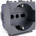 EL181 - Presa schuko grigia 16A 250V compatibile Vimar Arké - Compatibile Vimar Arké 