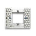 01110 - Supporto bianco 2 posti linea Zen - Linea ZEN