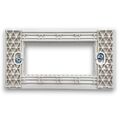 01154 - Supporto bianco 4 posti linea Zen - Linea ZEN