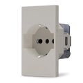 02280 - Presa 2P+T 16A bipasso Schuko sabbia linea ZEN - Linea ZEN