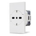 02288 - Presa 2P+T 16A bipasso Schuko bianca linea ZEN - Linea ZEN