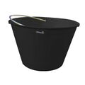 E9124 - Secchio edilizia in PELD nero con manico in ferro ed occhielli 36cm 10l - Attrezzi e utensili