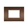 EL4055 - Placca in tecnopolimero 3 posti color bronzo compatibile Living International - Compatibile Living International