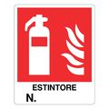 WB2183 - Cartello segnaletico estintore n° 20x30cm - Segnaletica