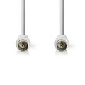 AA330 - Cavo Coassiale Maschio - Maschio 0.60 m Bianco - TV-SAT