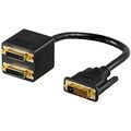 M440 - Cavo Adattatore accoppiatore DVI-D M a 2 DVI-D F Contatti Dorati -  Adattatori DVI