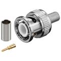 Q960 - Connettore BNC MASC. a crimpare per RG59/62 - Connettori Adattatori