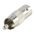 09988 - Adattatore RCA Maschio - BNC Femmina Argento 50 Ohm Nichel - Connettori e Adattatori
