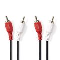 ND220 - Cavo Audio Stereo | 2x RCA maschio - 2x RCA maschio | 1,5 m | Nero - Cavi Audio Video