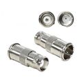 Q818 - Adattatore BNC femmina - Connettore F maschio ad innesto rapido - Connettori Adattatori