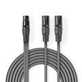 ND4988 - Cavo Audio XLR Bilanciato 2x Maschio a 3 Pin XLR-Femmina a 3 Pin XLR 1.5m - Cavi Audio Video