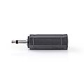 ND1365 - Adattatore audio mono Maschio da 3,5 mm - Femmina da 6,35 mm 10 pezzi Nero - Connettori e Adattatori