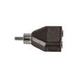 Q822 - Adattatore Audio RCA Maschio a 2 jack 3.5mm - Connettori e Adattatori