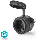 ND5533 - Presa Schuko Wi-Fi 10A 2500W massimo IP44 nera Nedis - Connettività