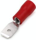 B7912 - Connettore faston a linguetta rosso 4.8mm 0.5-1.5mm confezione da 100 - Capicorda