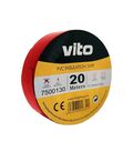 EL166 - Nastro isolante 19mm 20m rosso Vito - Nastro isolante