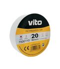 EL161 - Nastro isolante 19mm 20m bianco Vito - Nastro isolante