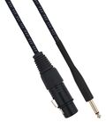 SP173 - Cavo XLR Cannon femmina a Jack 6.35 maschio 5 metri Mono - Nero/Blu - Cavi Audio Video