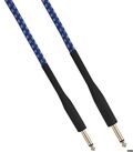 MIC135 - Cavo audio telato Jack maschio-maschio Mono 6.3mm 5m blu - Cavi Audio Video