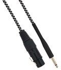 SP417 - Cavo XLR Cannon femmina a Jack 6.35 maschio 3 metri Mono - Bianco/Nero - Cavi Audio Video