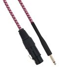 SP037 - Cavo XLR Cannon femmina a Jack 6.35 maschio 3 metri Mono - Bianco/Fucsia - Cavi Audio Video