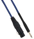 SP312 - Cavo XLR Cannon femmina a Jack 6.35 maschio 5 metri Mono - Bianco/Blu - Cavi Audio Video