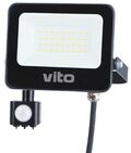 EL1973 - Faro LED da esterno con sensore PIR 30W 3000Lm luce fredda 6000K IP65 - Illuminazione da Esterno