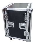 FLCASE500 - FLIGHT CASE 16U RACK 19" con ruote e doppio coperchio - Varie