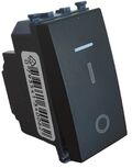 EL300 - Interruttore bipolare nero compatibile Vimar Arké - Compatibile Vimar Arké 