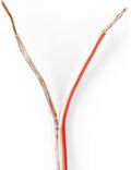 ND2190 - Cavo per Altoparlante 2x 0,75 mm2 15,0 m Avvolgibile Trasparente - Cavi Audio Video