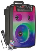 KSC-688 - Cassa acustica ricaricabile 8" 10W luci LED Bluetooth/FM/USB KSC-688 - Casse Acustiche