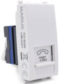 EL173 - Presa telefonica bianca compatibile Vimar Arké - Compatibile Vimar Arké 