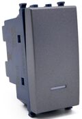 EL284 - Invertitore unipolare con spia luminosa grigio compatibile Vimar Arké - Compatibile Vimar Arké 
