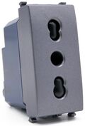EL188 - Presa bivalente 16A 250V grigia compatibile Vimar Arké - Compatibile Vimar Arké 