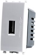 EL1990 - Alimentatore presa USB 5V 2A 4.5x2x4.5cm Bianco compatibile Vimar Plana - Compatibile Vimar Plana