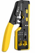 Z959 - Pinza crimpatrice RJ45 pass through CAT5 CAT6 CAT6A CAT7 gialla - Attrezzi e utensili
