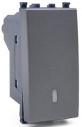 EL179 - Deviatore unipolare grigio compatibile Vimar Arké - Compatibile Vimar Arké 