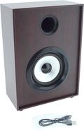 WB125 - Cassa Bluetooth ricaricabile in legno 5W con ingresso AUX 3.5mm - Casse Acustiche