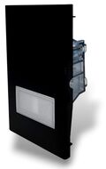 01044 - Cover campanello 2 moduli nero linea ZEN - Linea ZEN