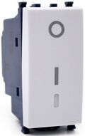 EL222 - Interruttore bipolare bianco compatibile Vimar Arké - Compatibile Vimar Arké 