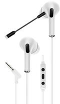 WB1218 - Cuffie auricolari da gioco con microfono AKZ-D10 bianche - Cuffie Auricolari