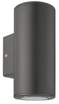 EL3049 - Lampada applique da esterno nera IP54 2xGU10 Φ76x186x99mm - Illuminazione da Esterno