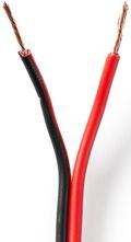 ND1745 - Cavo per Altoparlante 2x 0,75 mm2 100 m Avvolgibile Nero/Rosso - Cavi Audio Video