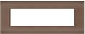 EL176 - Placca 7 posti bronzo compatibile Vimar Arké - Compatibile Vimar Arké 
